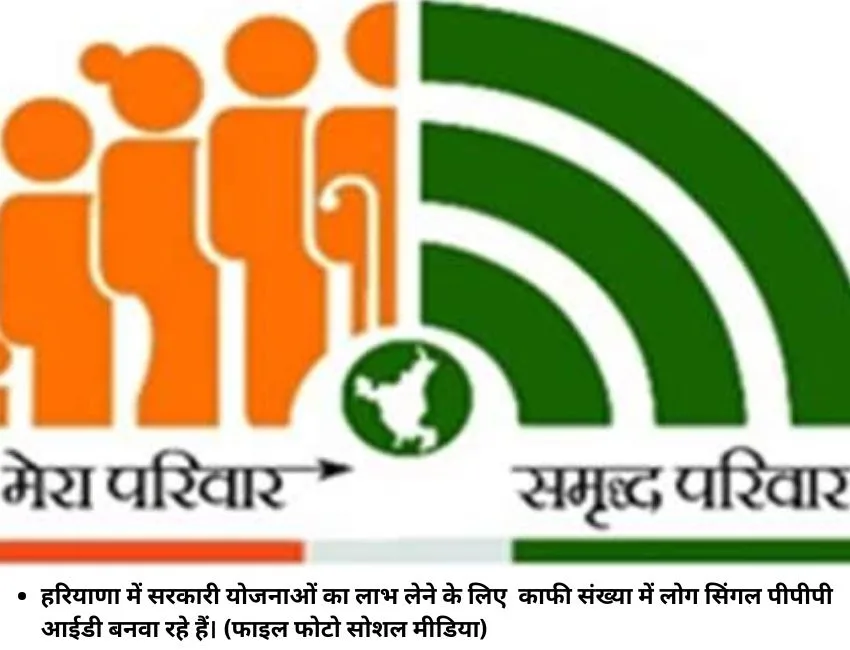 हरियाणा में सरकारी योजनाओं का लाभ लेने के लिए काफी संख्या में लोग सिंगल पीपीपी आईडी बनवा रहे हैं। (फाइल फोटो सोशल मीडिया)
