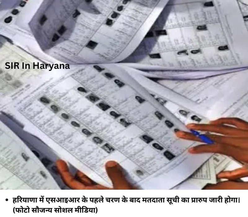 हरियाणा में एसआइआर के पहले चरण के बाद मतदाता सूची का प्रारुप जारी होगा। (फोटो सौजन्य सोशल मीडिया)