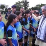 पानीपत के उटला में सीबीएसई नार्थ जोन-2 हॉकी टूर्नामेंट का हरियाणा के कैबिनेट मंत्री कृष्‍णलाल पंवार ने क‍िया। (फोटो सोर्स डीपीआरओ)