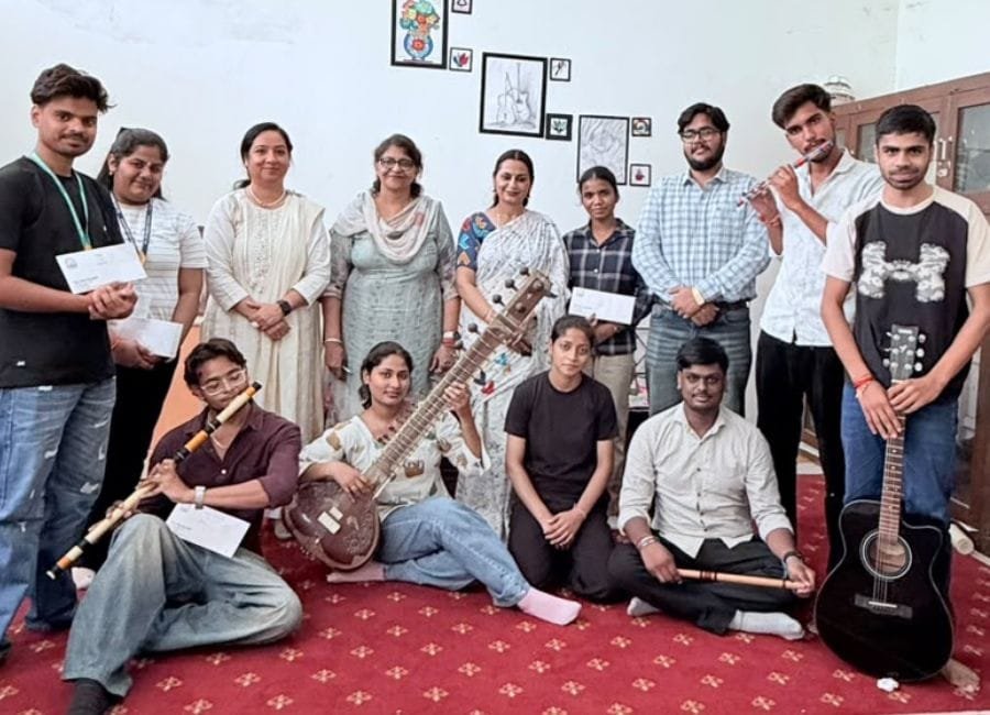 पानीपत के एसडी पीजी कॉलेज में टेंलेंट शो के दूारे दिन गायन, वादन और क्विज प्रतियोगिताएं हुईं। (फोटो सौजन्‍य एसडी पीजी कॉलेज)