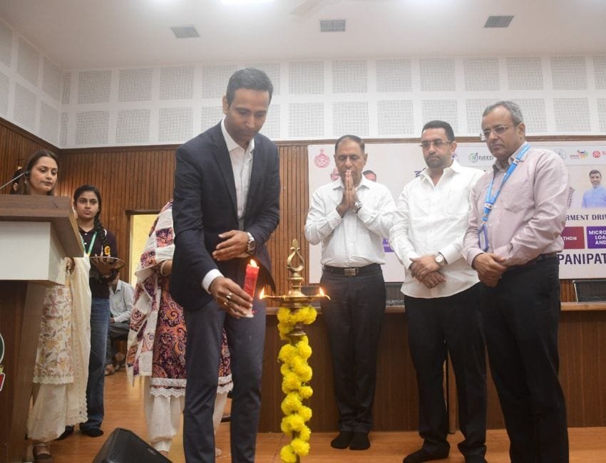 ZEN HB हरियाणा युवा उद्यमी यात्रा 2026 पानीपत पहुंची। इस मौके पर एसडी पीजी कॉलेज मेंं भव्य समारोह का आयोजन किया गया। (फोटो सौजन्य एसडी पीजी कॉलेज)