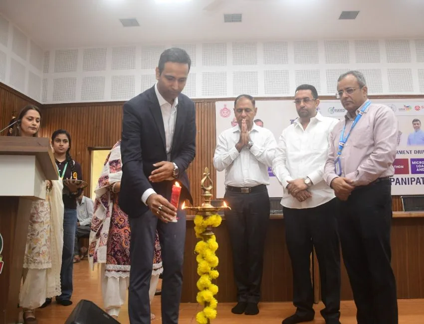 ZEN HB हरियाणा युवा उद्यमी यात्रा 2026 पानीपत पहुंची। इस मौके पर एसडी पीजी कॉलेज मेंं भव्‍य समारोह का आयोजन किया गया। (फोटो सौजन्‍य एसडी पीजी कॉलेज)