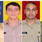 बसोहली पावर प्रोजेक्‍ट के पास साथी जवान की फायरिंग में मारे गए जवान एसआइ लक्ष्‍मण सिंह, कांस्‍टेबल संजीबव कुमार, सहायक कमांडेंट अंकित कुमार और कांस्‍टेबल रफीक अहमद। (फोटो सौजन्‍य साेशल मीडिया)