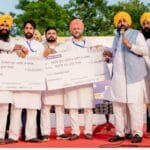 Punjab Politics: पंजाब के मुख्‍यमंत्री भगवंत मान ने फतेहगढ़ चूड़ि‍यां के घणिए के बांगर में लोक मिलनी कार्यक्रम को संबोधित किया। (फोटो सौजन्‍य डीपीआरओ)