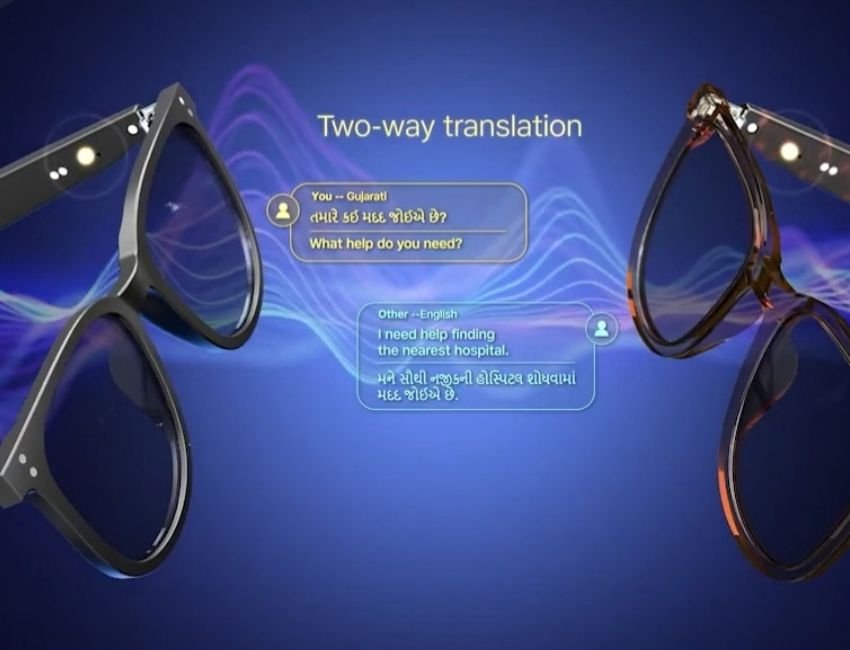 JIO AI Glass: जियो ने इंडिया मोबाइल कांग्रेस 2026 में जियो एआइ ग्‍लास पेश किया है। (फोटो सौजन्‍य जियो)