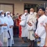 पानीपत गांधी मंडी स्‍थि‍त जैन स्‍थानक में चातुर्मास कर रहे महा अभिग्रहधारी डॉ. राजेश मुनि जी मंगलवार को श्री संभावनाथ जैन मंदिर पधारे। इस अवसर पर उनका भव्‍य स्‍वागत किया गया। (फोटो सौजन्‍य गांधी मंडी जैन सभा)